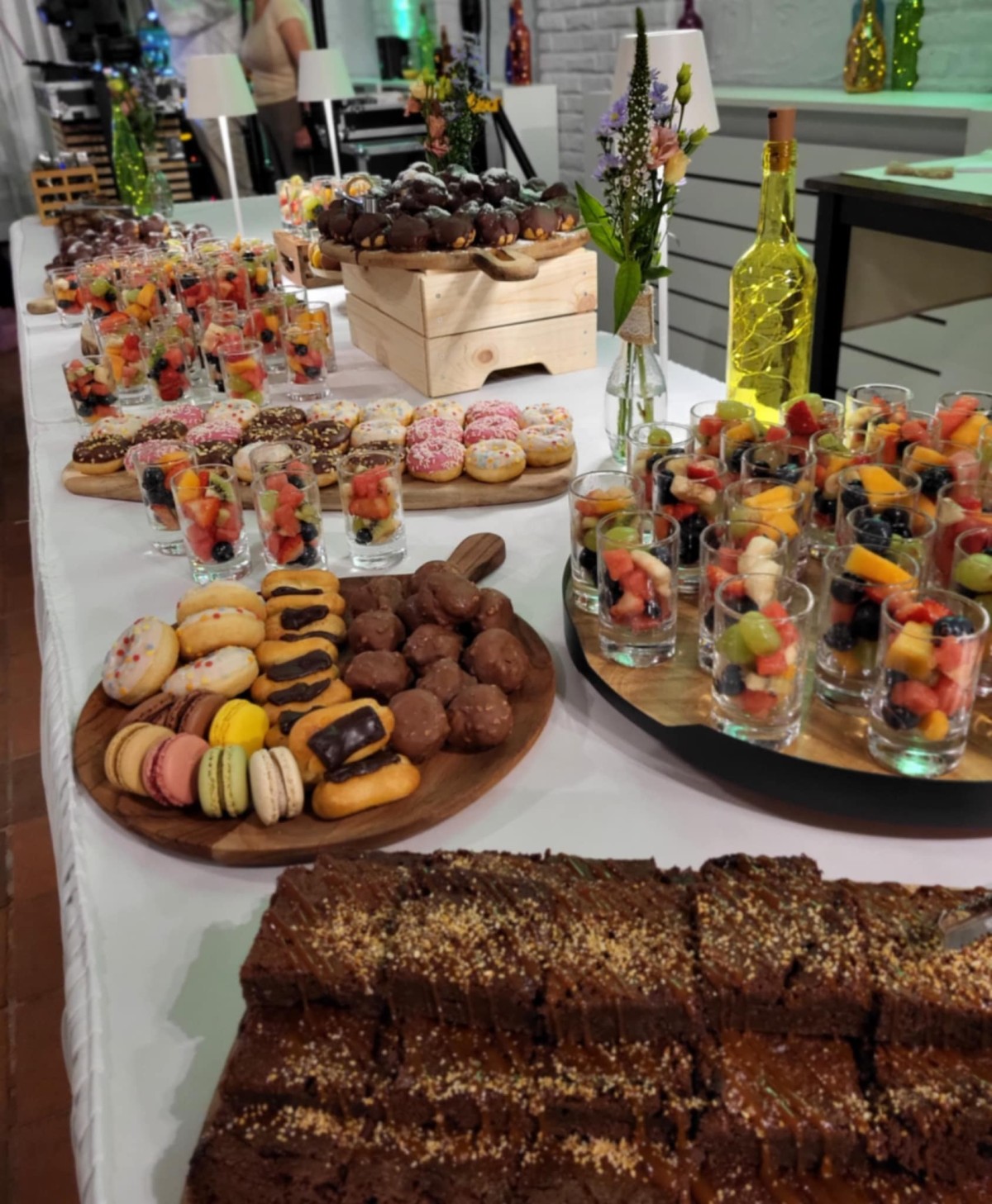 Zoet buffet tijdens een eindejaarsfeest bij De Sterre